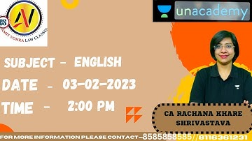 English || CA Rachana Khare Shrivastava