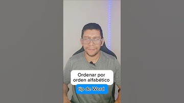 Sort alphabetically in Word #Excel #ExcelTips #Windows #Word #Tips #Tutorial
