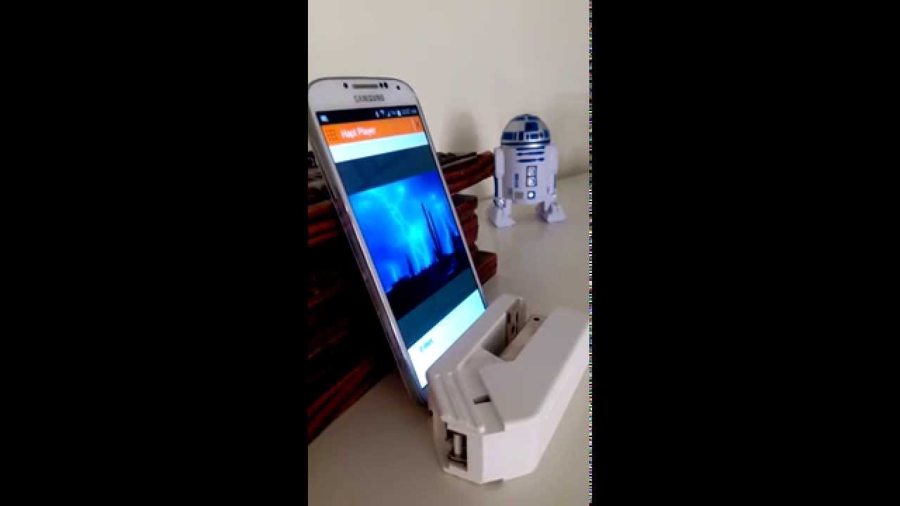 How a Galaxy S4 is pushed down by Augmented video App Haptter
