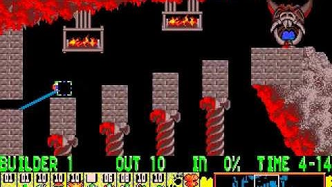 Lemmings PC - Taxing - Level 12