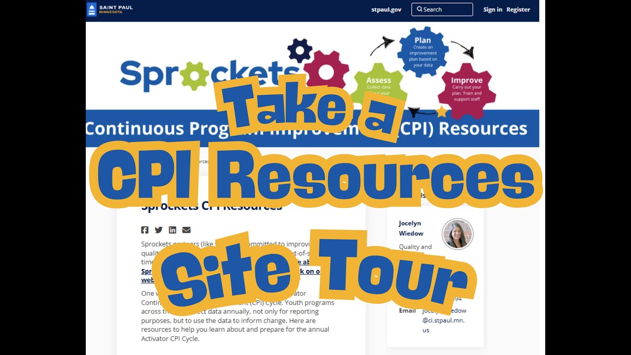 Take a Tour of the www.EngageStPaul.org/sprockets-cpi-resources page
