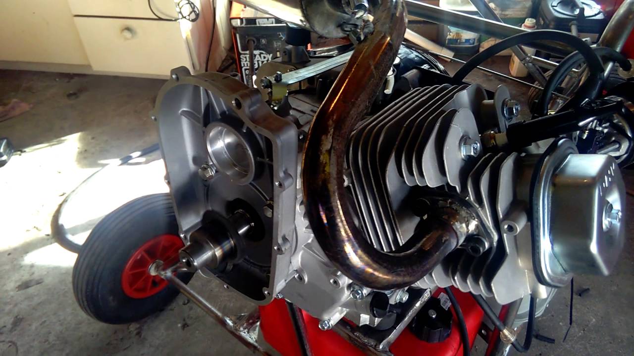 460cc 25hp Vegas cart engine , first run , fitted to ppg trike. YouTube