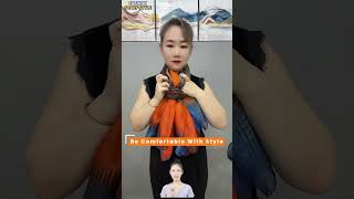 2024 Scarf Tying fashion for girls? Headscarf Styling #shorts #scarfwearing