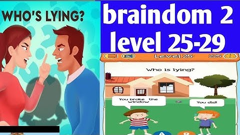 Braindom 2 Riddle levels 25 26 27 28 29 Walkthrough solution