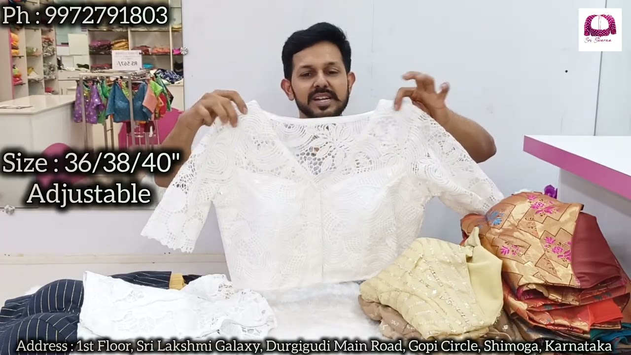 Hi Neck Trendy Pattern Readymade Blouses Limited in Stock with Different Varieties|