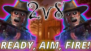 Dead by Daylight: Winning as Deathslinger for an HOUR in the 2v8 Gamemode!