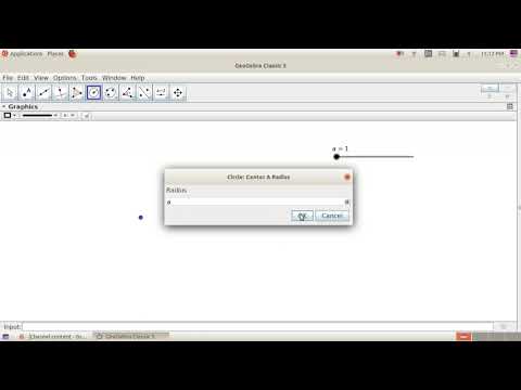 GeoGebra (Circle with Slider) STD 9 - Part 2