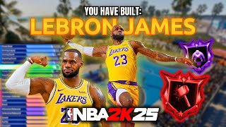 LEBRON JAMES BUILD w/ LEGEND PHYSICAL FINISHER is UNSTOPPABLE on NBA 2K25