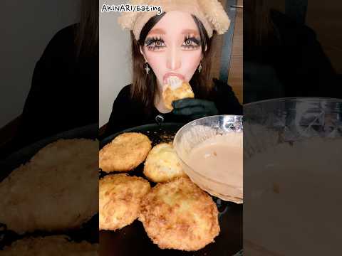 話題のモッツァレラチーズフライ🧀作ったよ♥️#shorts #咀嚼音 #asmr #mukbang #モッツァレラチーズ