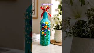 Bottle Decoration Using Shells 🌸#viralshort #shorts #reuse #crafting #trending #homedecor #handmade