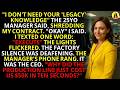 The 'Legacy' Expert He Fired Just Cost Him $50K in 10 Seconds | Corporate Revenge