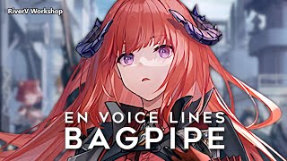 Bagpipe EN Voice Lines | Arknights/明日方舟 バグパイプ 英語ボイス集