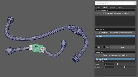 Maya Tool: Cable Maker Script