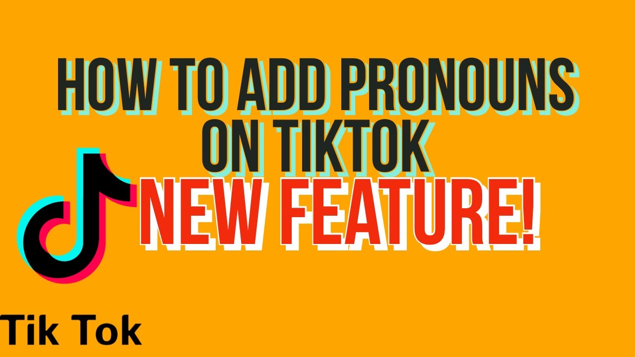 How to add pronouns on TikTok - YouTube