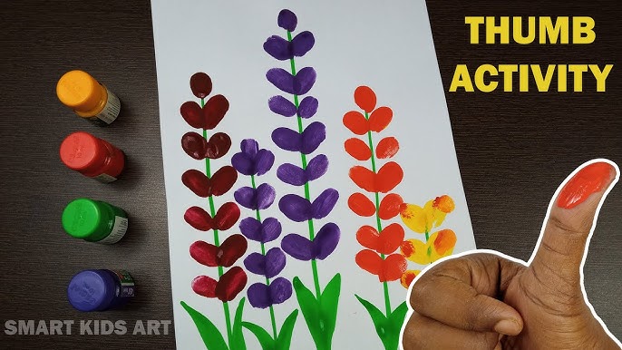 EASY FINGER PAINTING IDEAS / FINGERPRINT IDEAS 