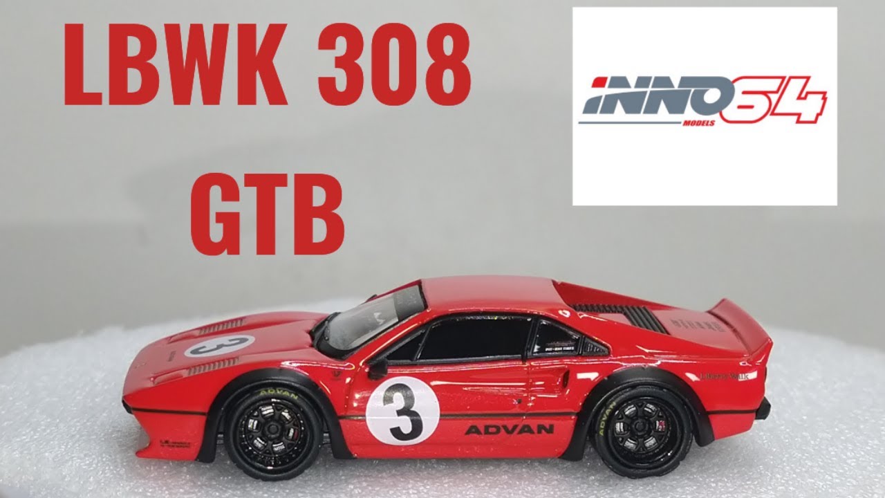 INNO64 LBWK Ferrari 308 GTB Red 1/64 Scale - YouTube