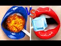 Hot VS Cold Challenge || Eating Only 1 Color Food For 24 Hours by Crafty Panda