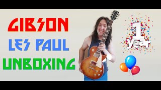 My Gibson Les Paul's FIRST Birthday! (Unboxing REACTION)