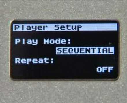 Edirol R-09 Menu Settings