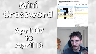 NYT Mini Crossword: April 07 - April 13