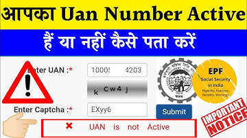 UAN नंबर Activate है या नहीं कैसे पता करें | How to Know UAN number is Activated or Not Activated