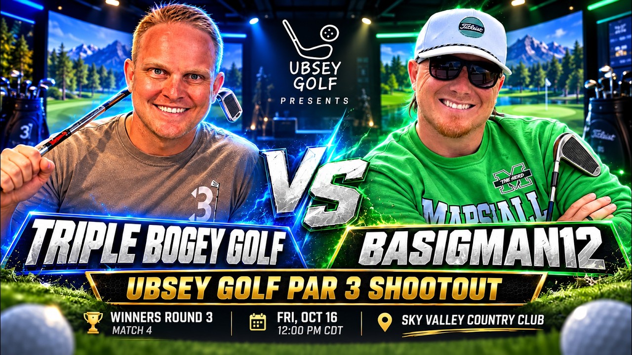 EP 356 | Triple Bogey Golf vs BaSigman12 ⚔️ | Winners Round 3 | Ubsey Golf Par 3 Shootout LIVE
