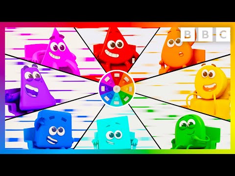 Colour Wheel For Kids - Colourblocks Series 1 Episode 29 Colour Wheels | Colours For Kids | Cbeebies