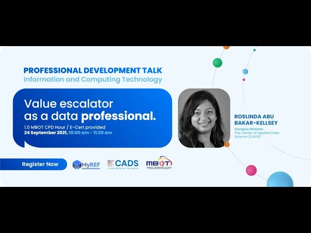 Value Escalator As A Data Professional The Center Of Applied Data Science Youtube