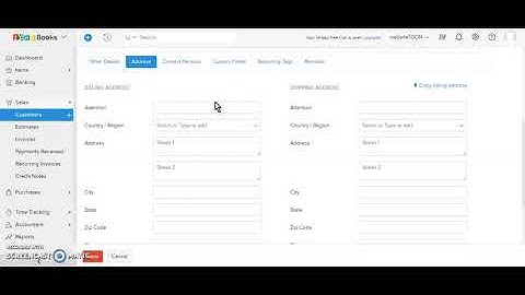 How to Create a Customer in Zoho Books