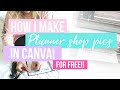 How To Make Etsy Sticker Shop Listing Pictures! | Canva Tutorial