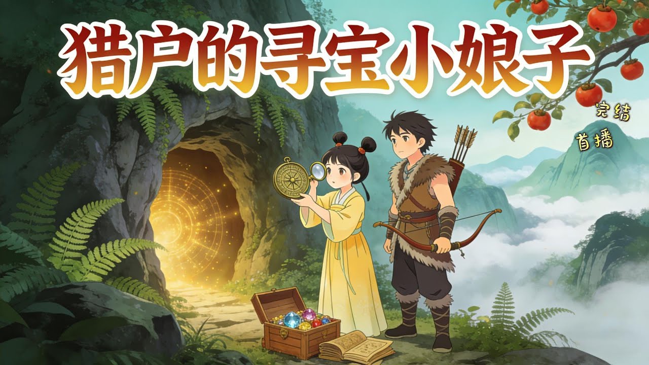 《猎户的寻宝小娘子》穿越到上世纪最贫穷的年代，智斗赌鬼二叔，夺回原主家产，为救喜欢的人杀土匪，夺宝书，开山辟荒，成山大王#有声漫画#种田#穿越#爽文#猎户