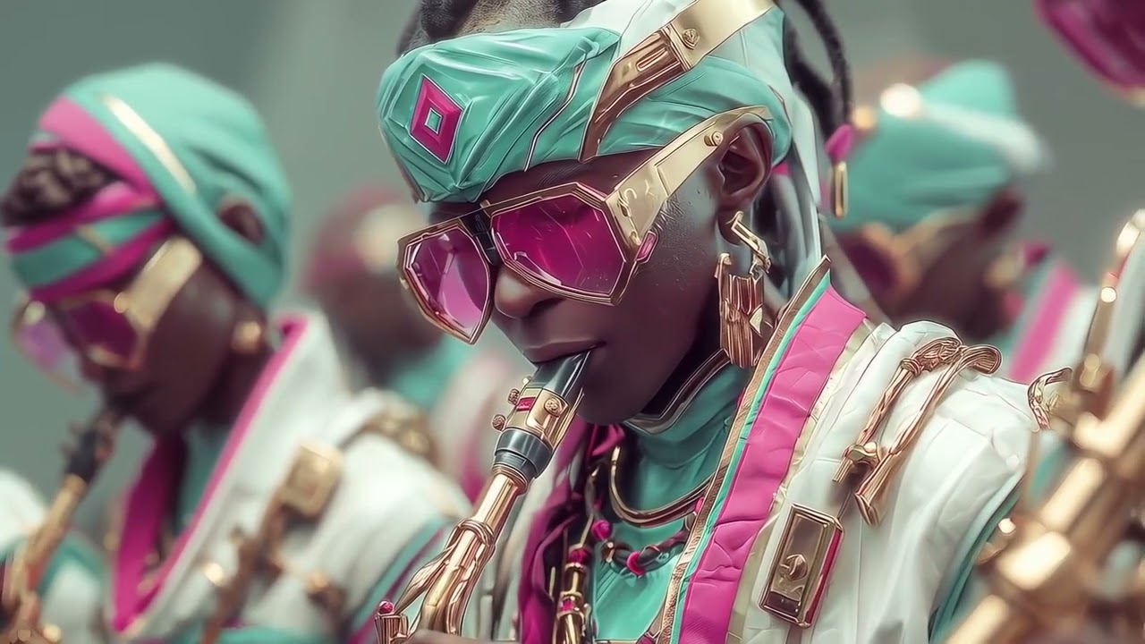 Futuristic Pride | Afro Jazz Vocals in Bold Ceremonial Style | Vector Art Vibe