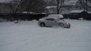Driving my eclipse on a snow Storm