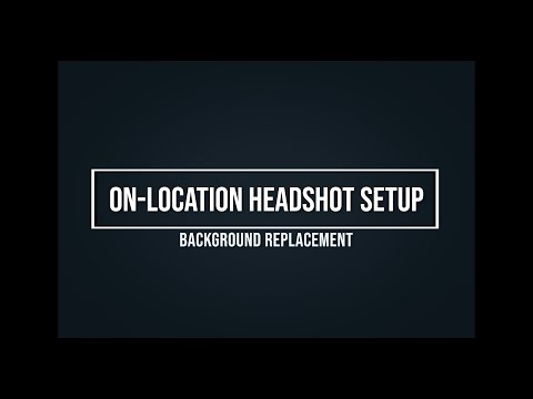 Headshot Setup  For Backtground Replacement Client