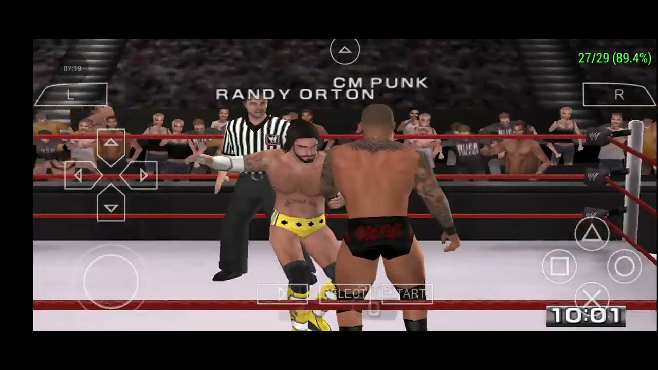 Wwe SVR 2011 randy Orton vs CM punk for the wlord heavyweight champion ship 