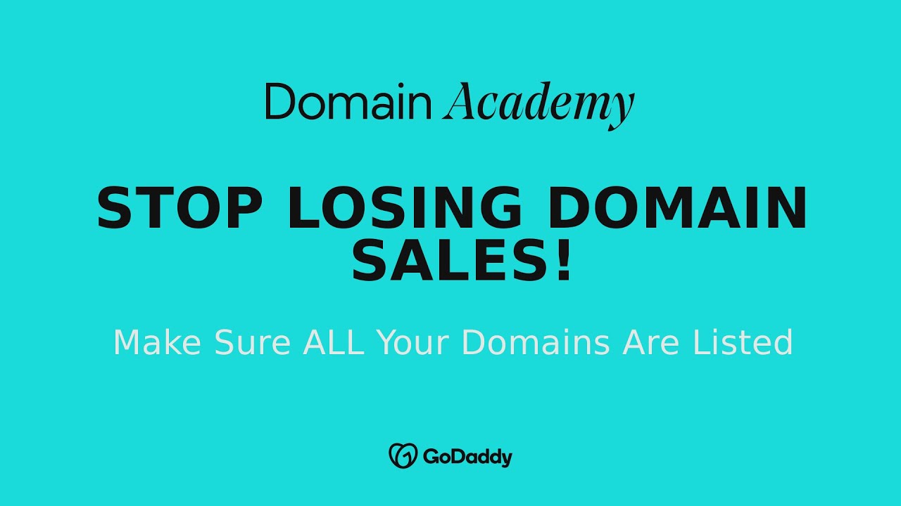 Stop Losing Sales! Make Sure ALL Your Domains Are Listed for Sale (Don’t Forget Your Auction Wins!)