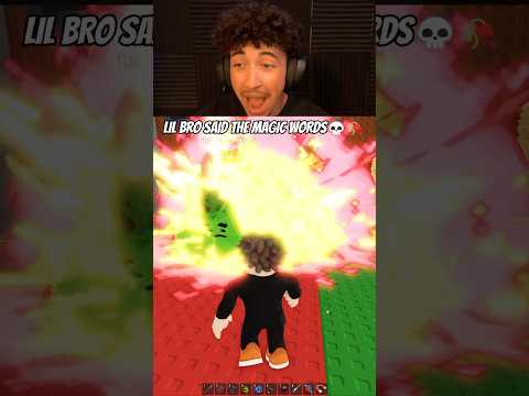 LIL BRO SAID THE MAGIC WORDS Roblox Stealabrainrot