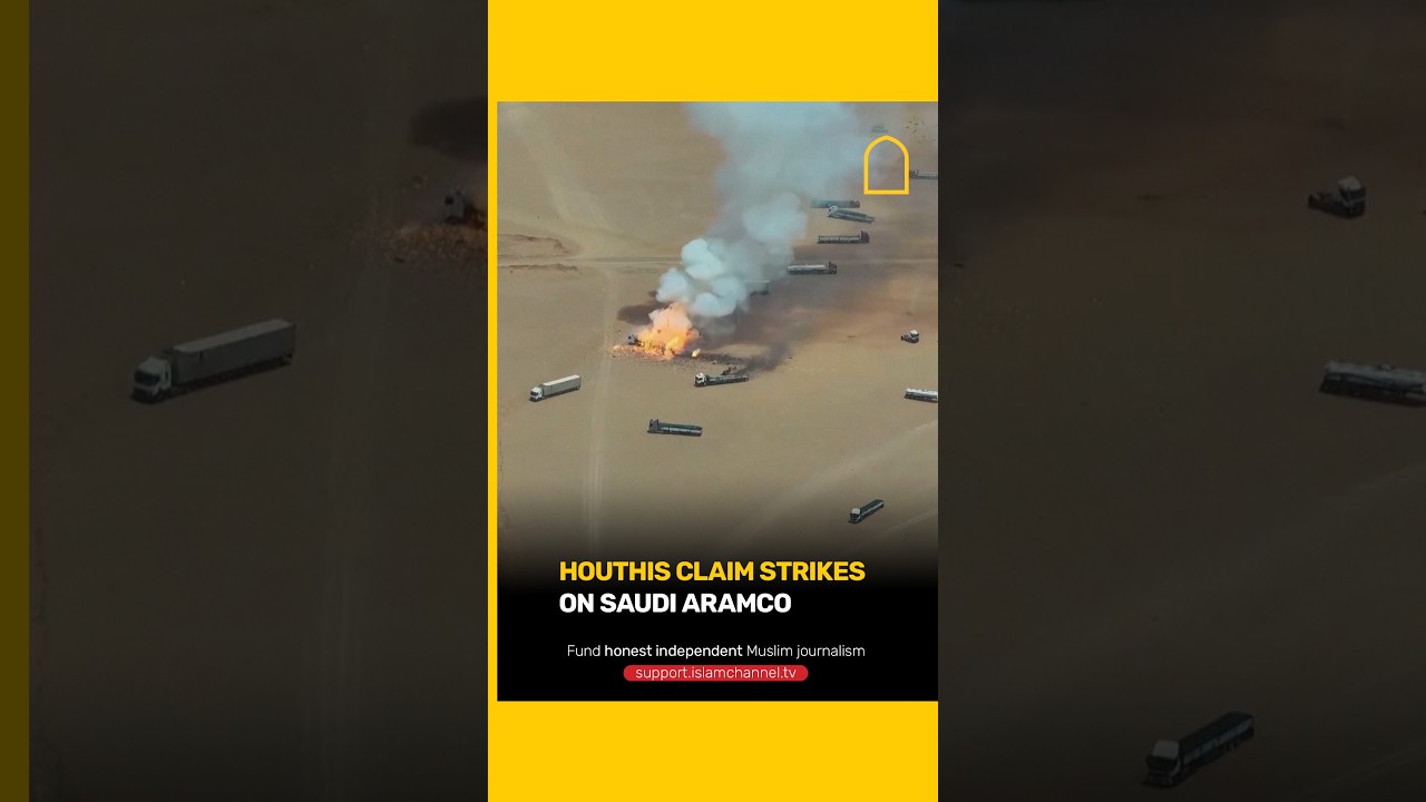 Yemen's Houthi group says it launched a major drone and missile operation targeting Saudi Aramco energy facilities and a military base. The group threatened further attacks as regional tensions continue to escalate.Fund honest, independent Muslim journalism: http://support.islamchannel.tv#Islam #Muslims #yemen #warSUBSCRIBE ► https://rb.gy/fj9rd1Watch your favourite Islam Channel shows on-demand:
http://www.islamchannel.tvStay up to date on our social media channels:
►TWITTER: https://twitter.com/islamchannel
►FACEBOOK: http://www.facebook.com/islamchanneluk
►INSTAGRAM: https://www.instagram.com/islamchannel