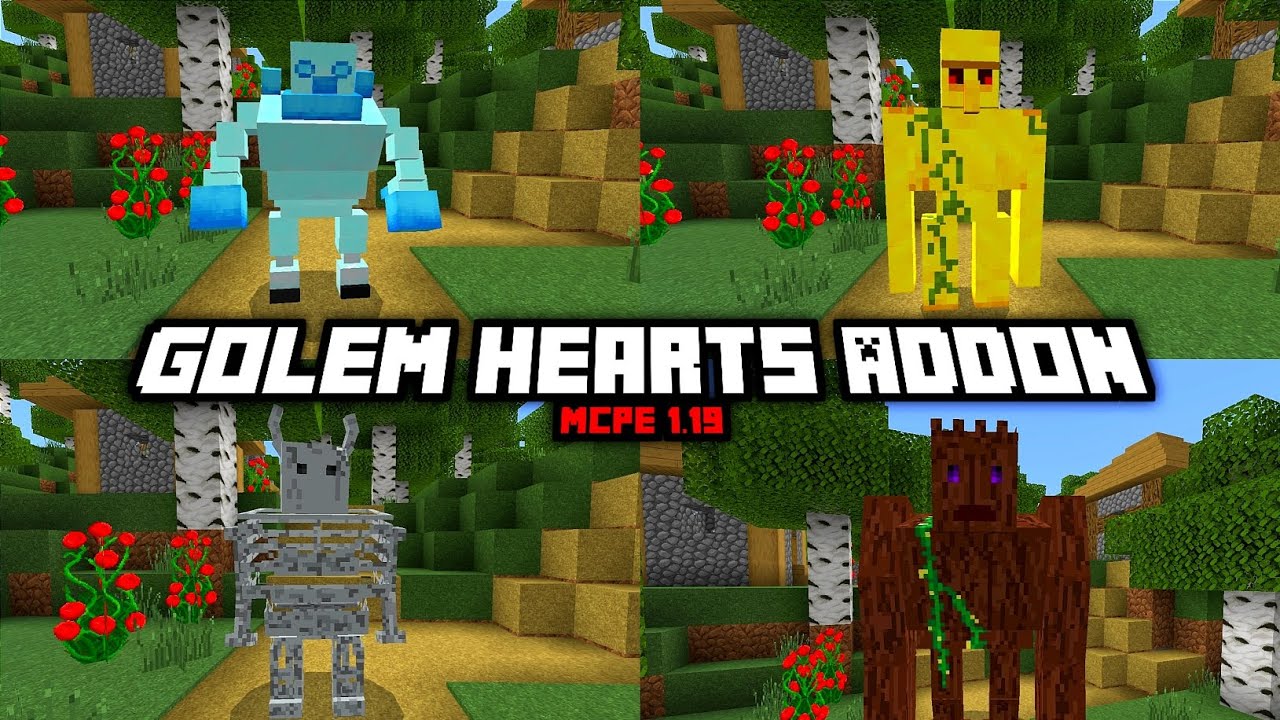 Baru‼️| Golem Hearts - Addon (Minecraft Showcase) - YouTube