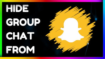 How to Hide Group Chat on Snapchat || Snapchat Me Group Chat Hide Kaise Kare