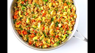 رز صيني بالبيض و الخضار أسهل طريقه - CHINESE EGG FRIED RICE