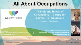 All About Occupations: The Role & Impact of Occupational Therapy for COVID-19 individuals