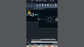 GD&T Tolerances With Multileader in AutoCAD -75 ! #autocad #shortsviral #autocadtips