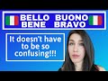 The Four &quot;B WORDS&quot;: Bello, Bravo, Bene, Buono