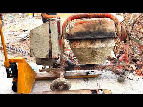 Fully Restoration Old Concrete Mixer Restore And Reuse Old and Very Rusted Concrete Mixers
