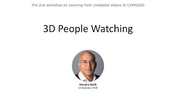 Jitendra Malik - 3D People Watching