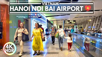 Hanoi Noi Bai International Airport, July 2025 Walking Tour in 4K-HDR 60fps