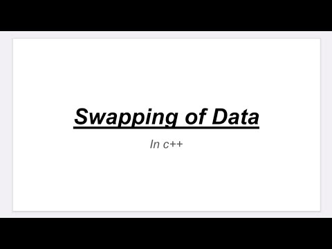 Swapping of two numbers in c++(real life example) easy way to understand