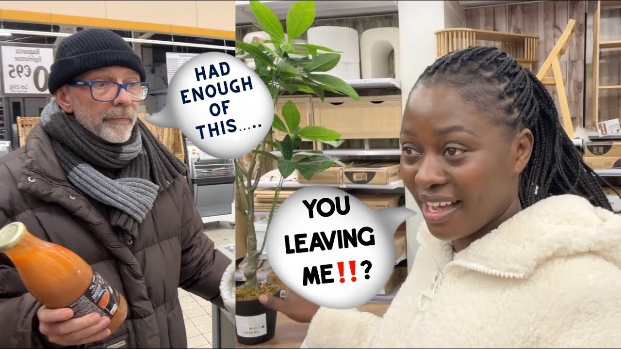 We got into our first big fight on camera while shopping in a store!! he almost left me in the store