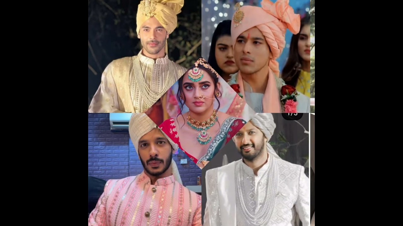 Tejasswi Prakash with male co actors of Naagin 6.